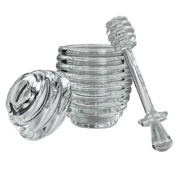 Beehive Honey Pot Canister Set Syrup Molasses Jam Food Storage Container - Picture 3 of 10